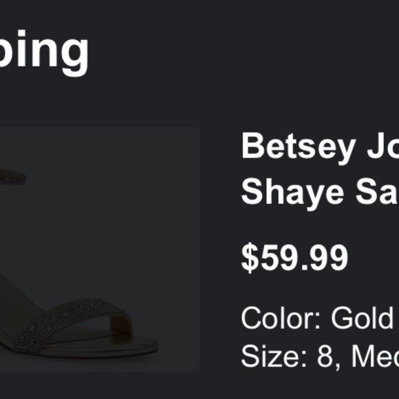 Betsey Johnson Shaye Sandal 8M (WORN ONCE!) - Picture 8 of 8